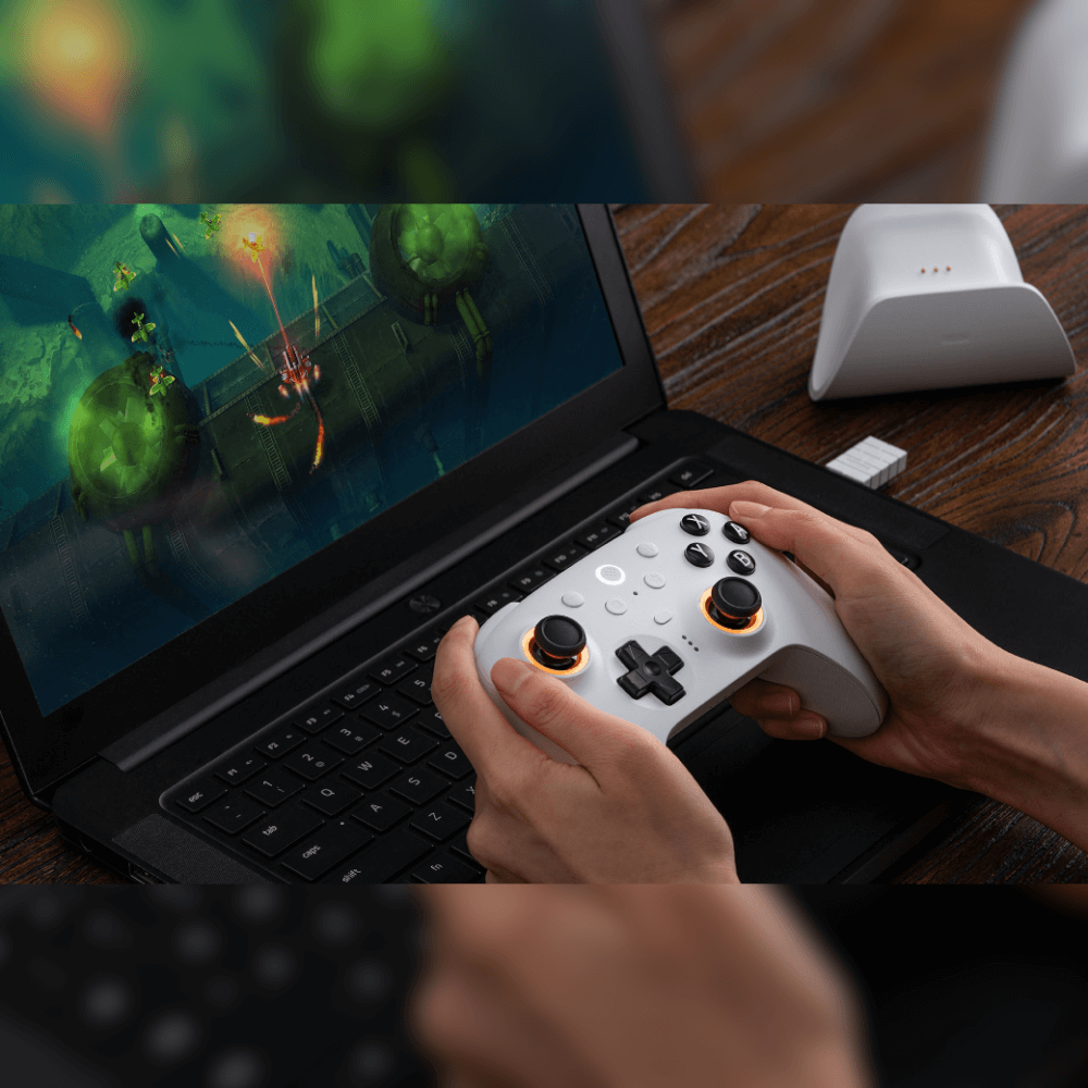 จอยเกมไร้สาย 8BITDO (80ND) ULTIMATE 2 BLUETOOTH & 2.4G สีดำ